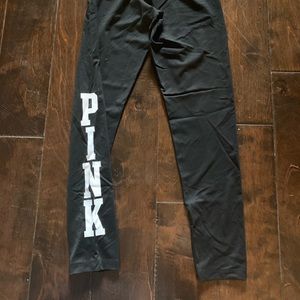 Pink crop leggings